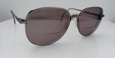 Vintage Hudson DG-66 Gray Oval Metal Sunglasses USA FRAMES ONLY