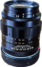 Leica Elmarit-M Canada Fat Barrel 90mm f/2.8 Lens  Leica Hood Mint