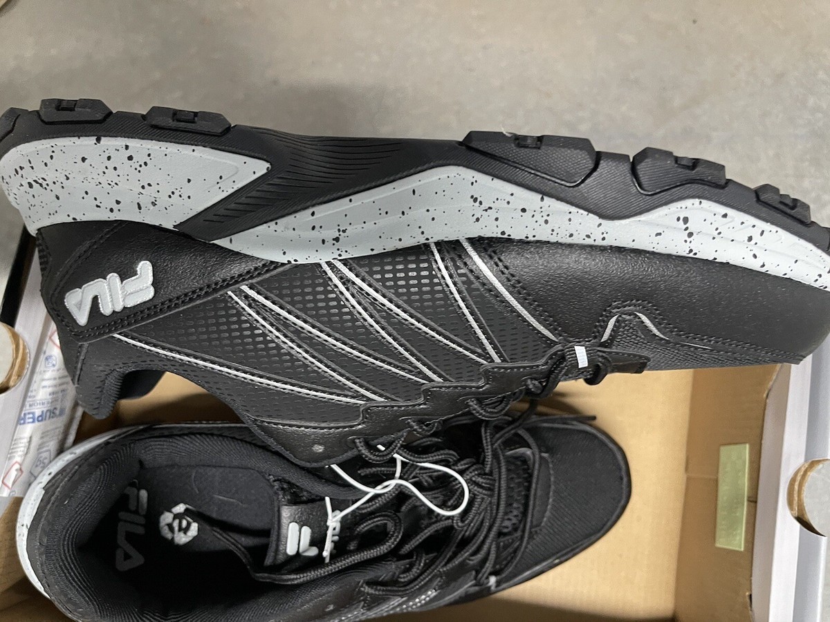 *NEW* FILA MEN\'S QUADRIX TRAIL SNEAKER. BLACK GRAY. SIZE: 10 FILA Quadrix Trail Running Sneakers Men main image 4