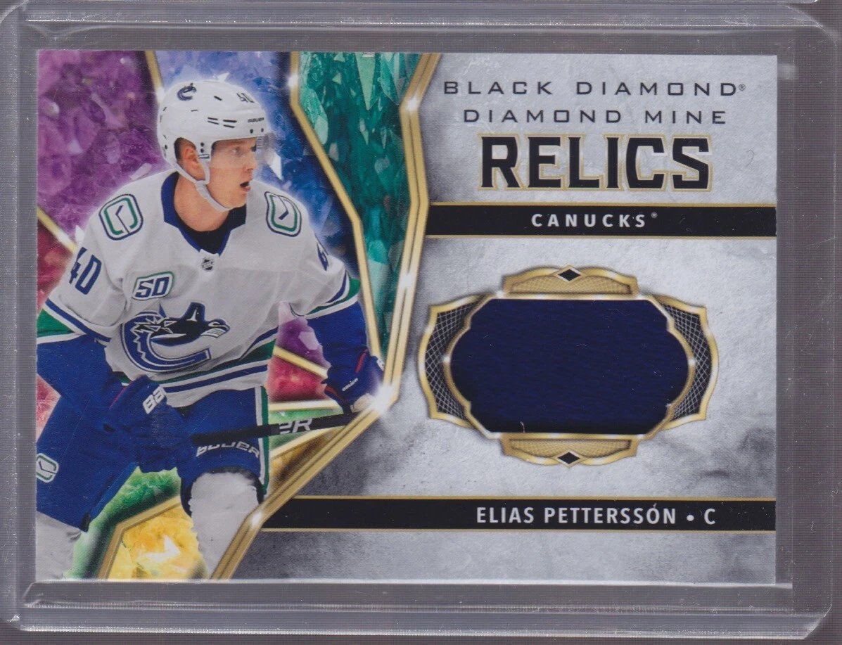 Elias pettersson black best sale jersey