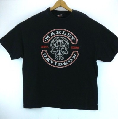 Harley Davidson Vtg Official Tee Shirt Sz 2XL Badlands Wall S