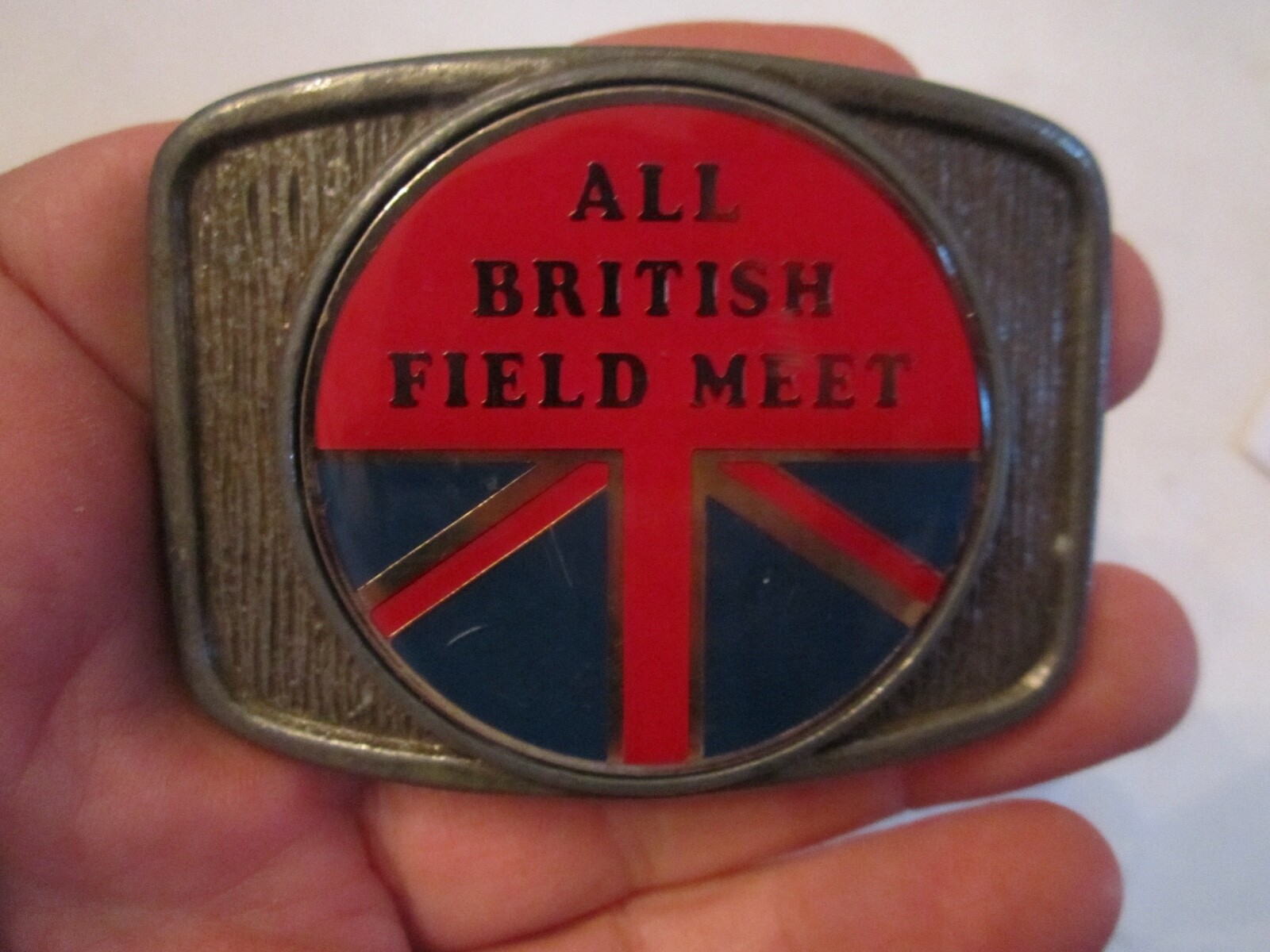 VINTAGE ALL BRITISH FIELD MEET BELT BUCKLE GW9 Gem