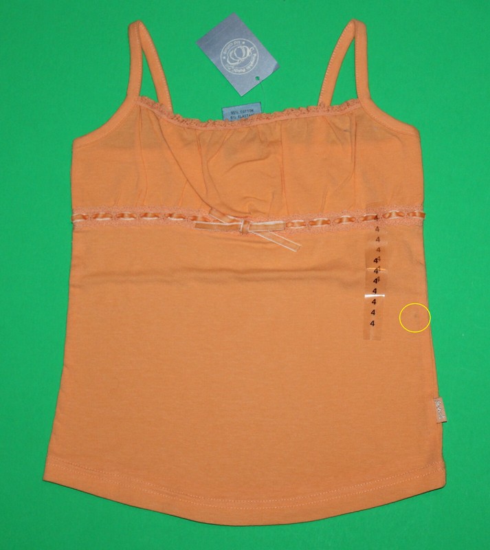 4 NWT Pumpkin Patch MORROCAN BAZAAR Orange Tank Top SHIRT Top Girls