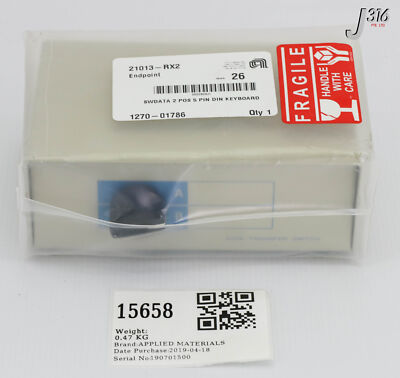 カン 15658 APPLIED MATERIALS SWDATA 2 POS 5 PIN DIN KEYBOARD (NEW) 1270