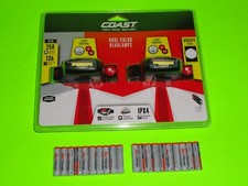 2 COAST FL13 LED Dual Color C.O.B. Utility Beam Headlamp 250 Lumen IPX4  20 AAA