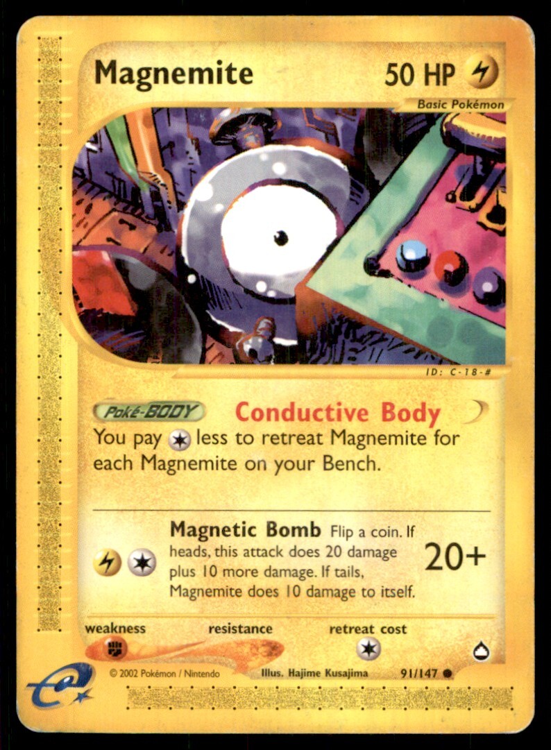 2003 Aquapolis Magnemite Basic/Common #91