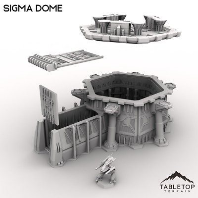 HEXTECH Sigma Dome Trinity City - 6mm - Small Scale Mech Wargames 6mm 8mm