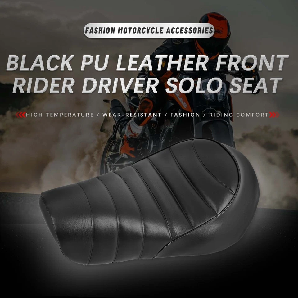 Asiento solo conductor PU para Harley Sportster Iron XL883 1200 48 72 2016-2022 Foto 3 de 4