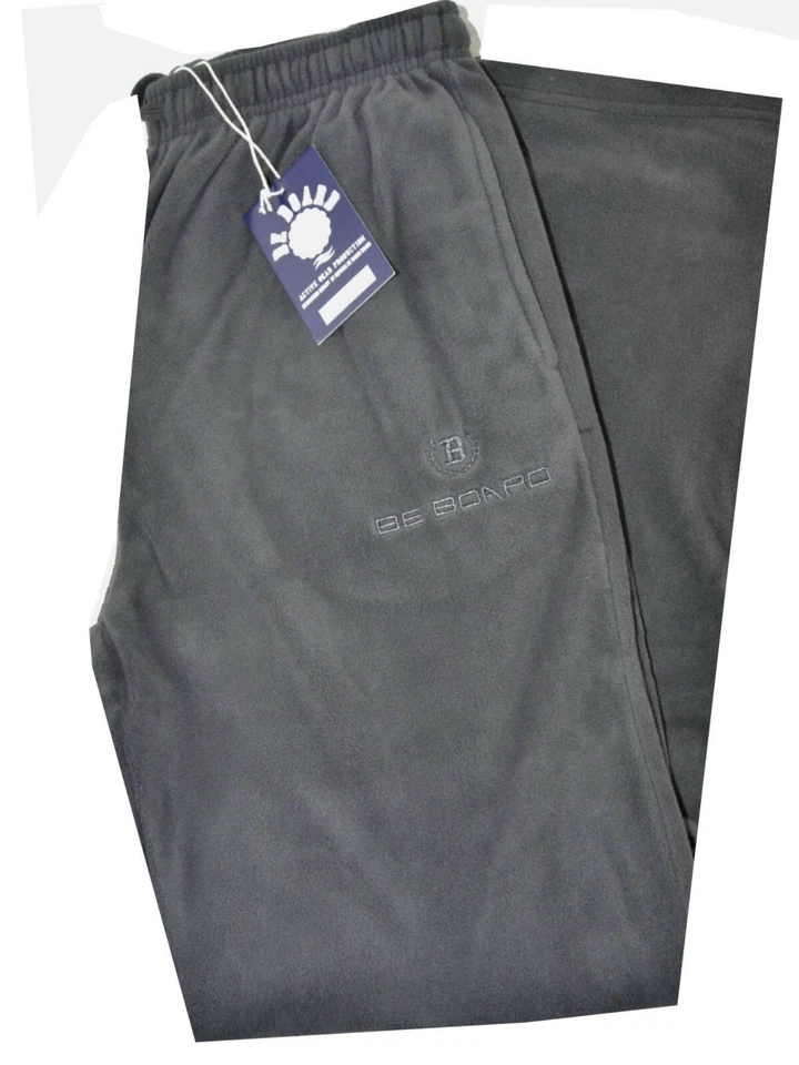 Pantalon Homme Laine Polaire Costume Hivernal Tailles S M XXL 3XL Gris Be board - Photo 1/1