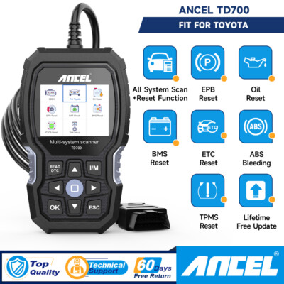 2025 Ancel TD700 Profi KFZ Diagnosegerät Auto OBD2 Scanner ABS SRS Für Toyota