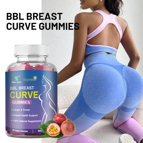 BBL BREAST CURVE GUMMIE Breast Enlargement Gummy New F2 - Picture 2 of 9