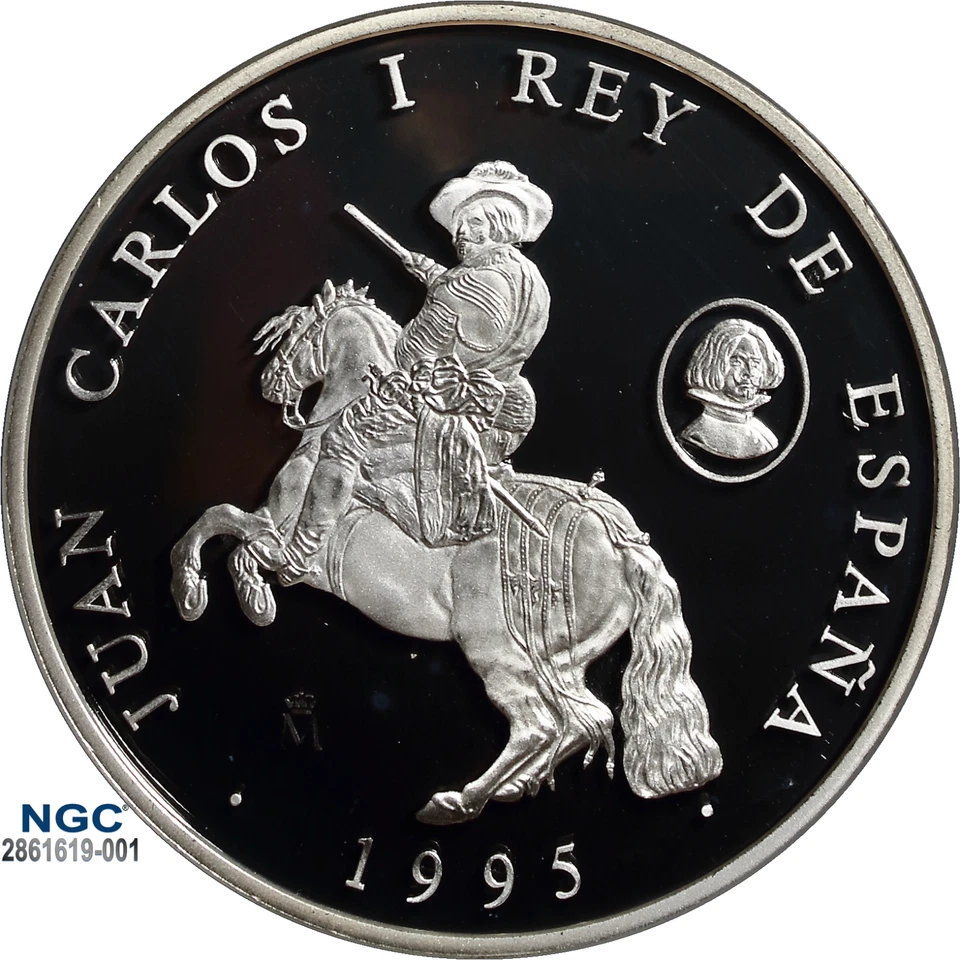 1995M Spain 10K P Velázquez Forge of Vulcan NGC PF 69 UC w/ Case +COA Top Grade! - Image 2 of 4