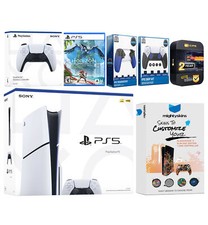 Sony Playstation 5 Slim Disc Horizon Forbidden West Extra Controller Bundle