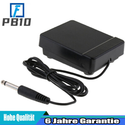 61/88 Tasten E-Piano Sustain Pedal 6,35 mm Anti-Rutsch Performance Fußpedal DHL