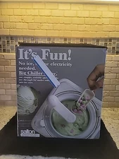 Vintage Salton Big Chill Ice Cream Frozen Delight Maker No Electricity Or Ice
