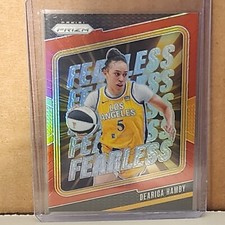 Dearica Hamby 2024 WNBA Prizm Orange Prizm Fearless #83/99 Los Angeles Sparks