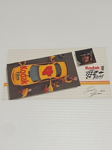 Vintage 1992 Ernie Irvan Nascar Postcard/Handout Printed Autograph - Picture 1 of 2