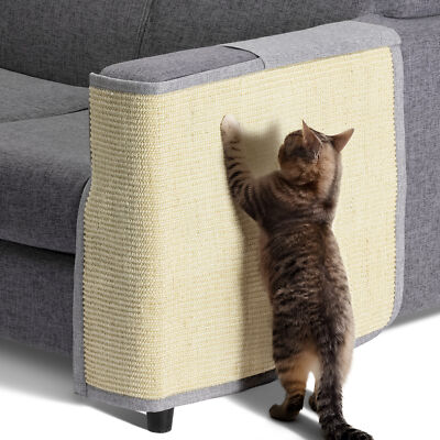 Tappeto Tiragraffi Per Gatti A Forma Di Orecchie – Con Giocattolo Sferico, In Cotone Resistente, Da Pavimento O Parete (Rosa)
