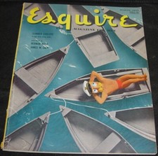 Esquire Magazine,August 1952,Jack London,Herman Wouk,Ken Wicks Esquire Girl Illu