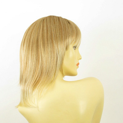 Frange à Clips Blond Clair Cuivré - Postiche Synthétique 20 Cm, Raie Libre, Taille Moyenne, Neuf