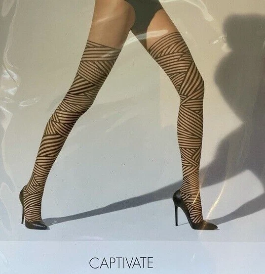 Wolford Captive Tights Color Sahara Black Size Extra Small 18880 12
