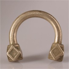 12340  Vintage Tuareg Cuff Bracelet Silver Alloys Solid Agadez Niger