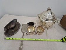 Box Of Silver Plated Items