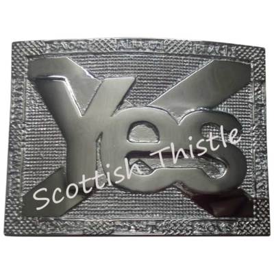 ST Yes Saltire Scotland Kilt Gürtelschnalle verchromt/schottische Gürtelschnallen