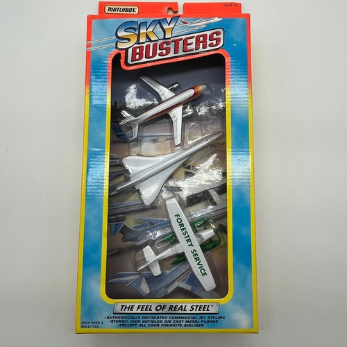 Matchbox Sky Busters Planes Forestry Service Pontoon Boeing 777-200 Die Cast