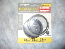 Targus Digital Filters Glass CPL  UV Filter 58mm 55 52