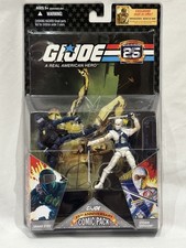 2007 G.I. Joe 25th Anniversary Comic Pack Snake Eyes Storm Shadow Figures MOC