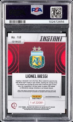 2022 Panini Instant FIFA World Cup Qatar - Lionel Messi #118