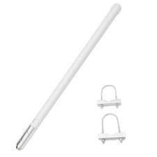 Dual Band Fiberglass Radio Antenna, UHF VHF 144/430mhz Base Antenna, 17 inche...