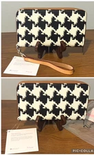 THIRTY-ONE Houndstooth ALL ABOUT THE BENJAMINS Organizer WRISTLET to WALLET -NEW