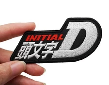 "INITIAL D" AKAGI REDSUNS RACING EMBROIDERED IRON-ON PATCH...