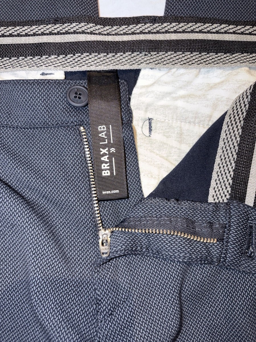 Brax Lab Men’s Micro-Neat Patterned Chino Pants 36x32 Golf Activewear Office View 3