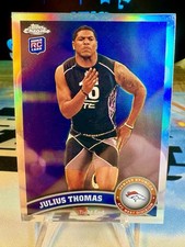 2011 Julius Thomas Topps Chrome Refractor Rookie Card #92 Denver Broncos. rookie card picture