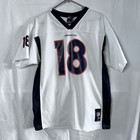 NFL Denver Broncos Football Jersey Youth XL White Navy Peyton Manning 18