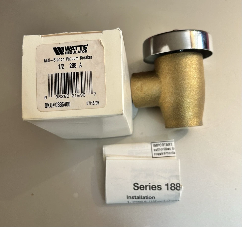 Vacío Watts 0336400 latón 1/2 TOTALMENTE NUEVO EN CAJA Foto 4 de 4
