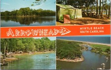 Arrowhead Campground, Myrtle Beach South Carolina - 1970 Posted Chrome Postcard