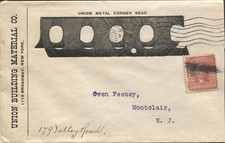 Advertising Cover New York NY Union Building Material Co. Metal Corner Bead 1906