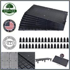 Eco-Friendly Aquarium Grid Divider for Fish, 8pcs Isolation Panels in Black