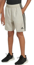 Adidas Youth Pull-On Shorts, Tan, Large