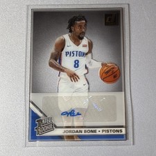 Panini 2019-20 Clearly Donruss Jordan Bone #CA-JBN Rookie Auto Pistons NBA