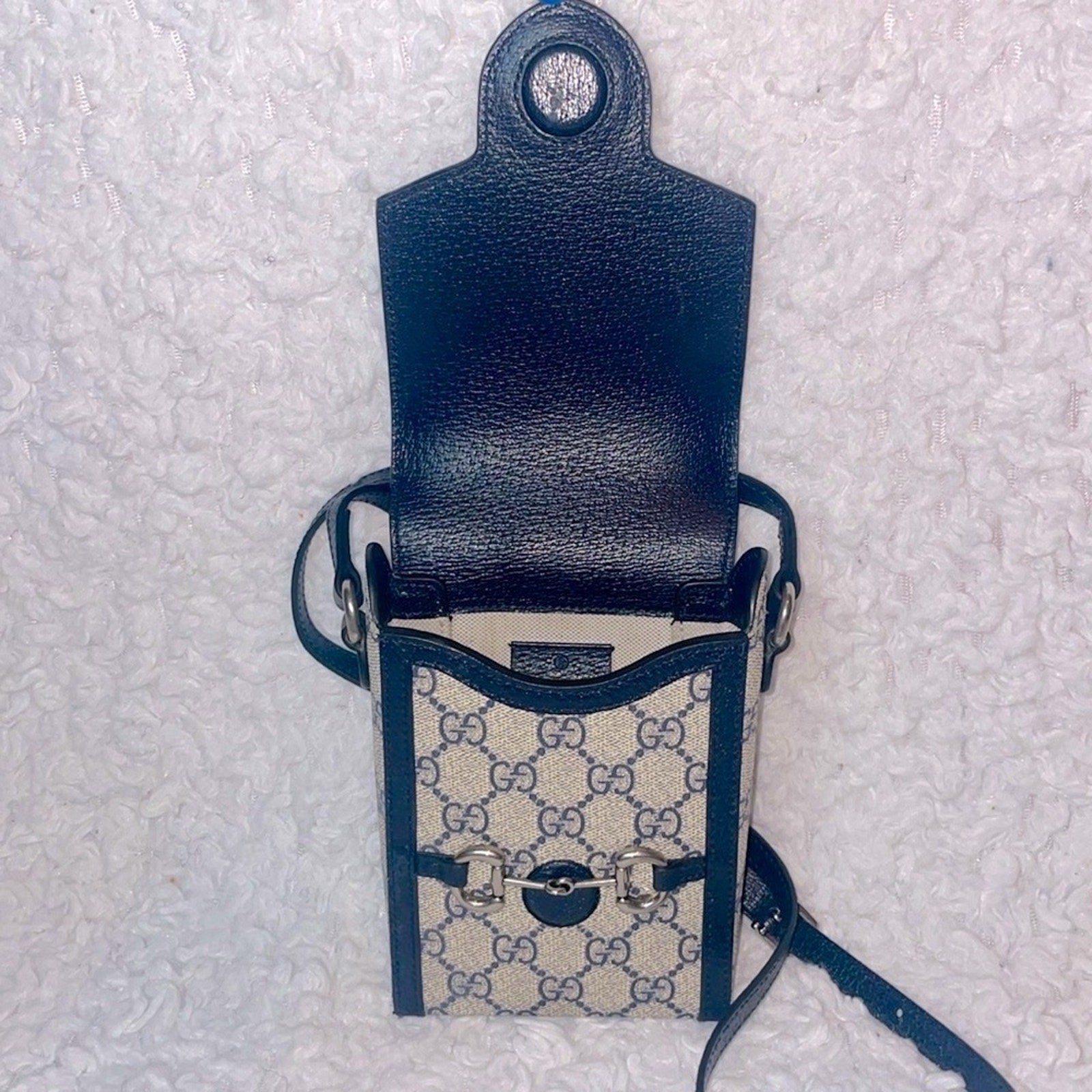 Gucci 1955 Horsebit Mini Rectangle Crossbody GG S… - image 11