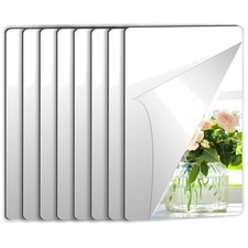 8 Pack Acrylic Mirror Tiles 6X9 Inch - Wall Stickers