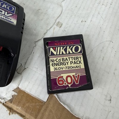 Nikko 6.0V Battery Pack 720mAh NiCd& Model 1264 Super Flash 4 hr