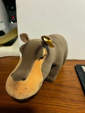 Vintage Steiff Hippo Mockie BEAUTY with tag button