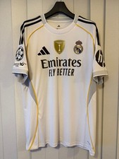 adidas R.M. Home Jersey 25-26 Mbappe #10 White L Unused Condition