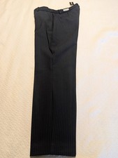 Express Columnist Women's Ankle Mid-rise Black Pinstripe Dress Pants Size 6P